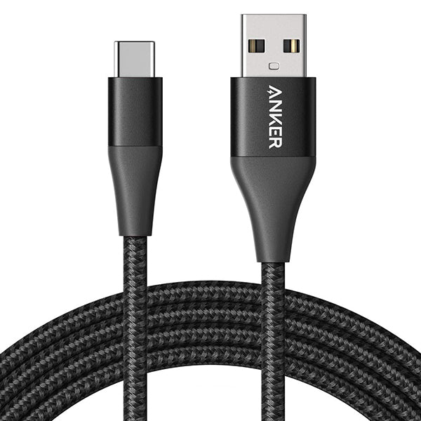POWERLINE+II USB-C TO USB-A 2.0 CABLE 3FT BLACK