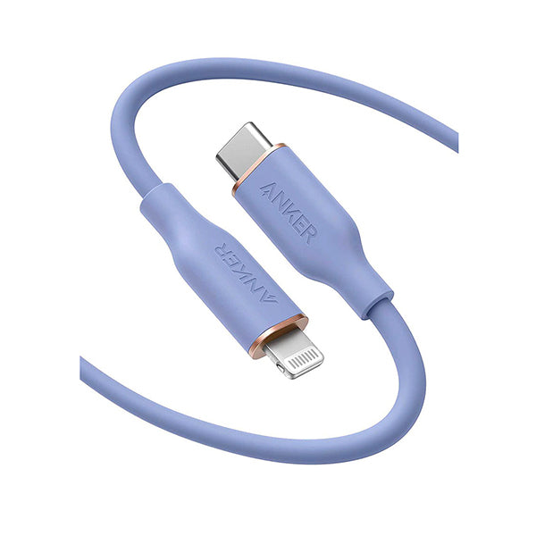 POWERLINE III FLOW USB-C WITH LIGHTNING CONNECTOR 3FT PURPL