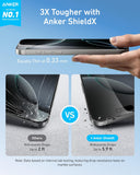 Anker Screen Printing High-Definition Mobile Phone Tempered ShieldX Glass Kit Iphone 16 Pro Max