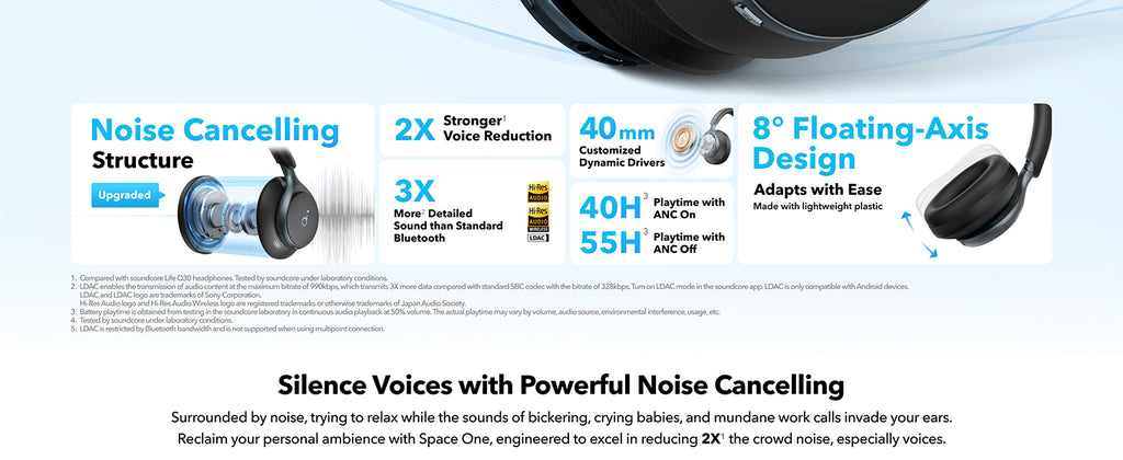 Anker Soundcore Space One headphones debut in 3 styles