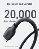 Anker 542 Usb-C To Usb-C 140W Cable Bio-Based 6Ft Black
