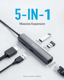 ANKER PREMIUM 5-IN-1 USB-C HUB 3A1H1E GRAY