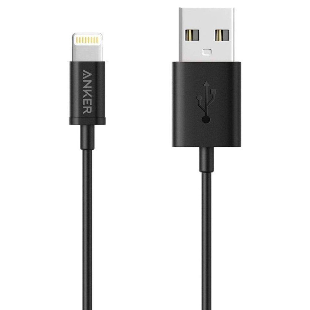 ANKER POWERLINE+USB CABLE WITH LIGHTNING CONNECTOR 3FT BLACK
