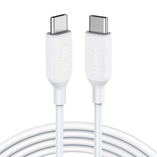 ANKER POWERLINE III USB-C TO USB-C 100W 2.0 CABLE 6FT WHITE