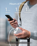 POWERCORE III FUSION 5000 POWERBANK+WALL CHARGER WHITE