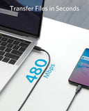 ANKER POWERLINE III USB-C TO USB-C 100W 2.0 CABLE 6FT