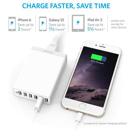 ANKER POWERPORT+6 QC WHITE